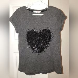 H&M Girls Toddler Gray Shirt & Wrangler Shorts
